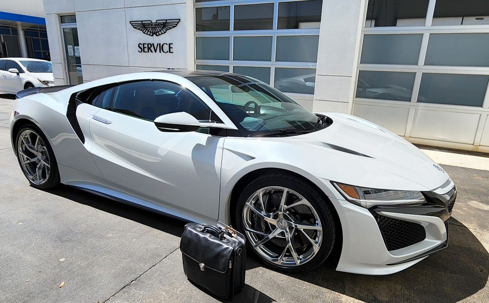 pre-purchase super car inspection - acura nsx inspection