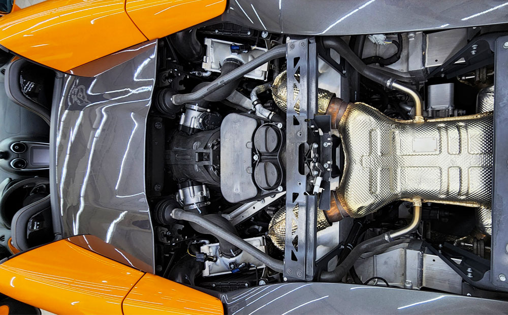 super car pre-purchase inspection - mclaren - engine inspection