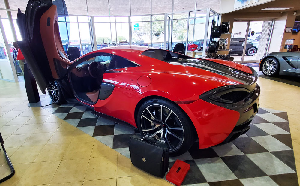 exotic car pre-purchase vehicle inspection - mclaren inspection