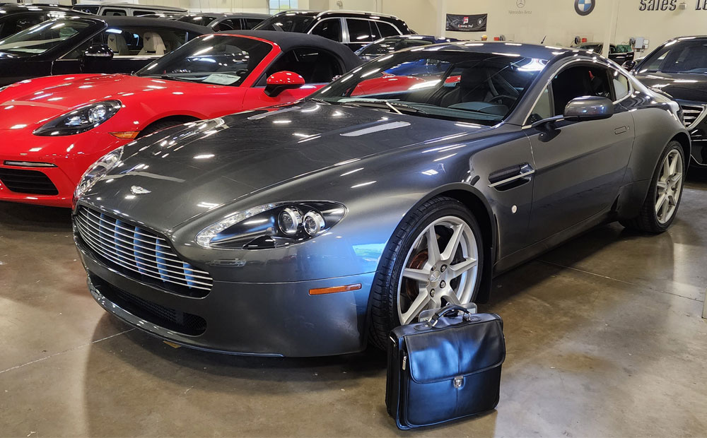 exotic car pre-purchase inspection - aston martin vantage